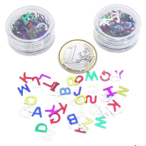 2 Botes de Letras Para Decoración de Uñas N014