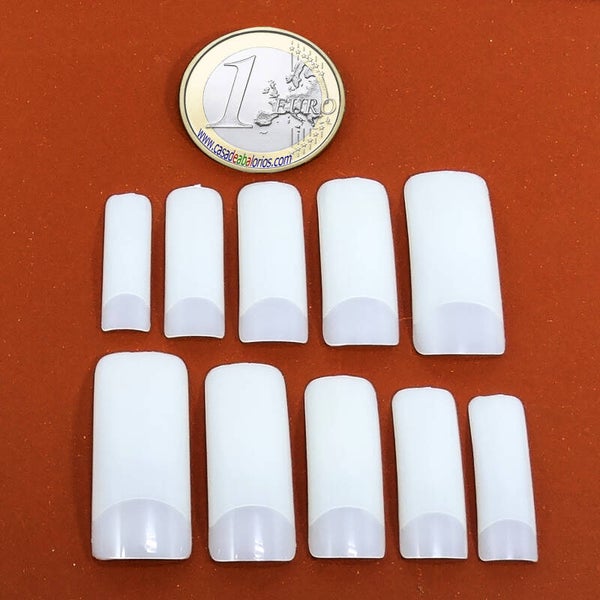 Caja Con 100 Uñas Postizas Color Natural N019