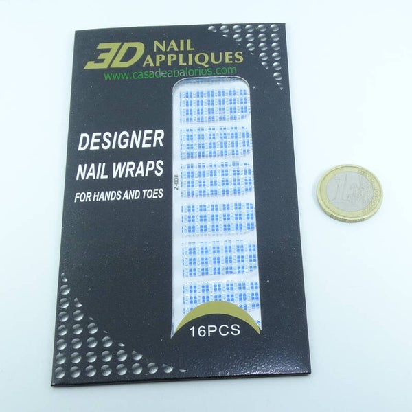 Paquete de 16 Pegatinas Para Uñas 3D N026