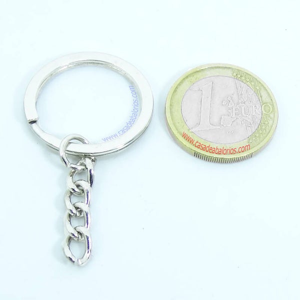 Lote Anillas Llavero Cromo 25mm M909
