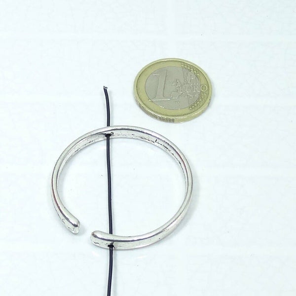 2 Abalorios Aros 37x4mm T136C