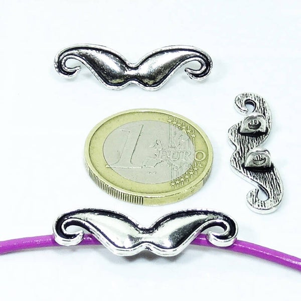 10 Abalorios Bigotes 31x9mm T52A