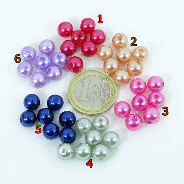 180 Perlas Acrilicas 8mm A Elegir