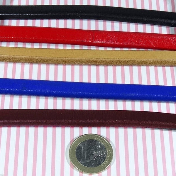 5 Piezas de 20cm (1 METRO) Cuero Genuino Regaliz