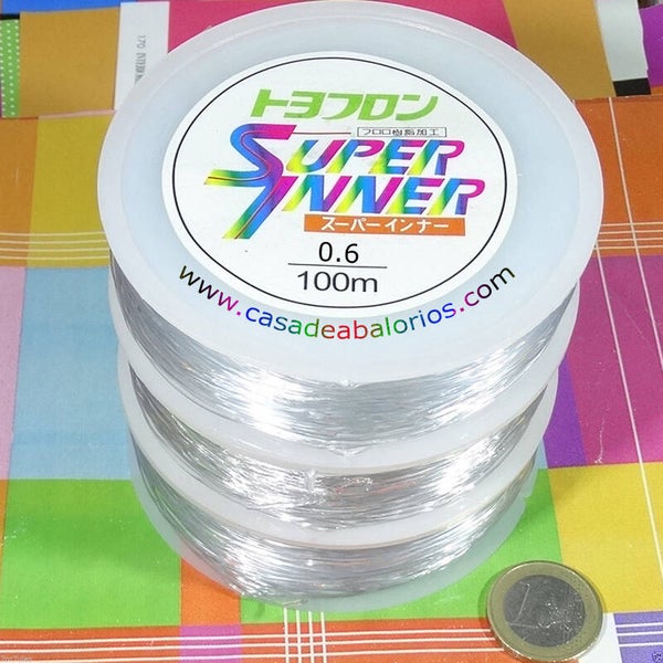 Carrete Hilo Elastico Silicona 0,6mm 004