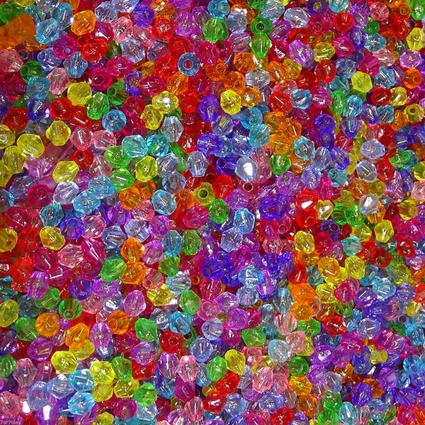 500 Abalorios Tupis 4mm Acrilicos T605C