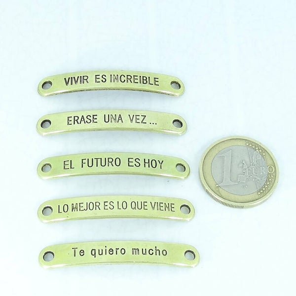 14 Chapas Para Pulsera 45x7mm T03C