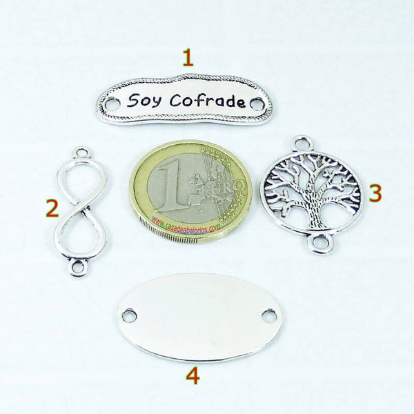Lote de Chapas Para Pulsera Arbol Infinito