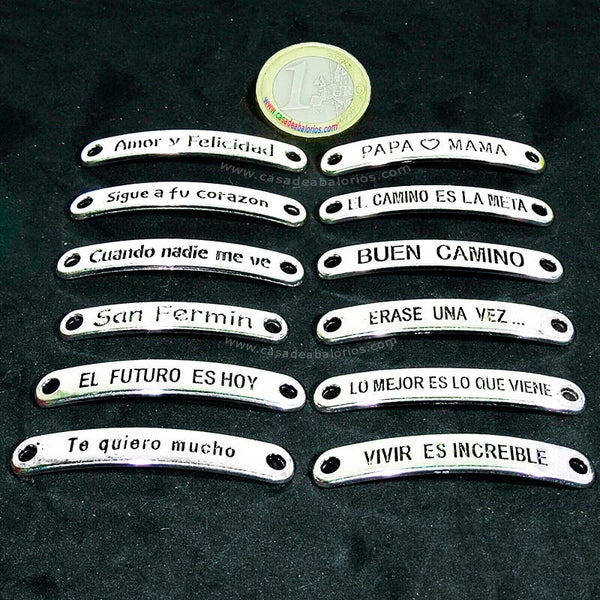 Lote Chapas Para Pulsera 44x7mm