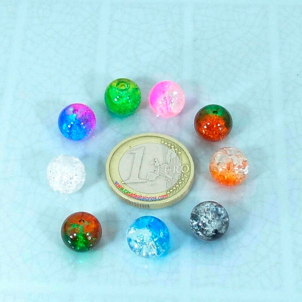 10 Cristales 10mm "Cracked Glass" M722