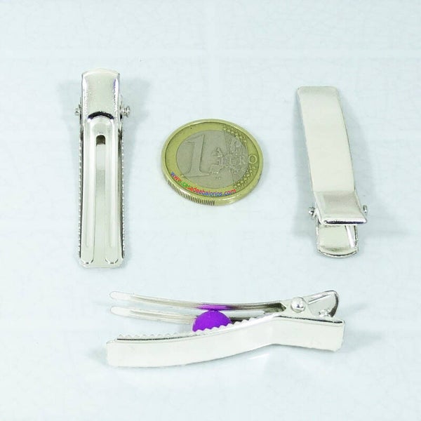 10 Broches Base Para Pelo Pinza 48x9mm M760X