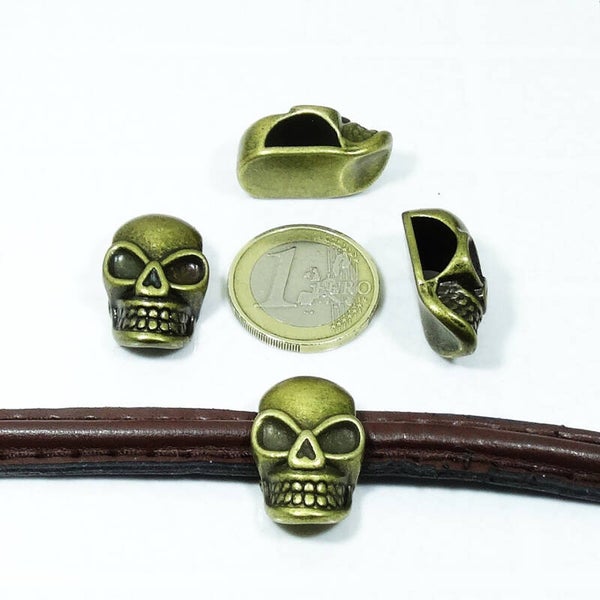 4 Hebillas Calaveras 24x14mm T24
