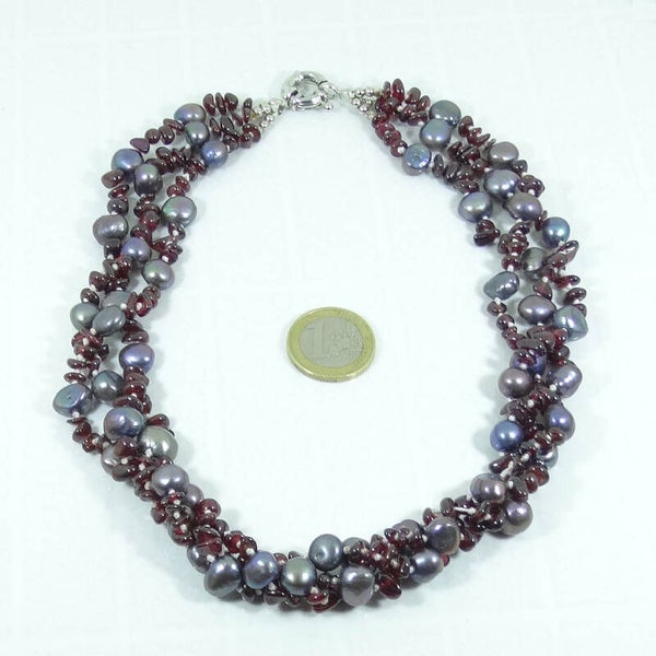 Collar Perlas de Río (Cultivadas) 48cm P002