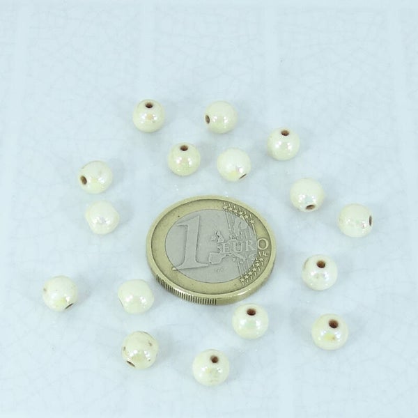 22 Abalorios Cerámica 6mm T302A