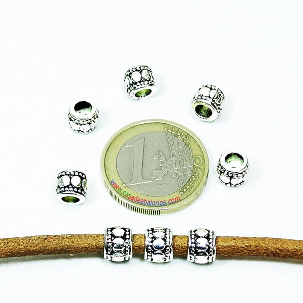 25 Tubos Para Cuero 7mm T18X