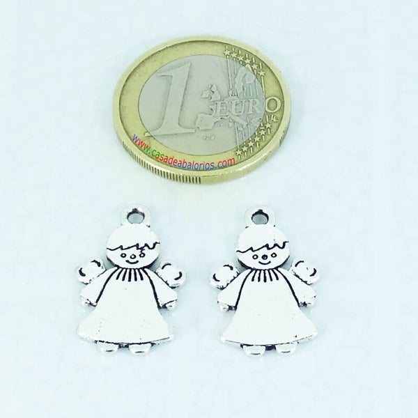 8 Colgantes Angel 22mm T239C