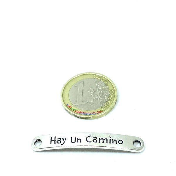 5 Chapas Para Pulsera 44x7mm Hay Un Camino T401X
