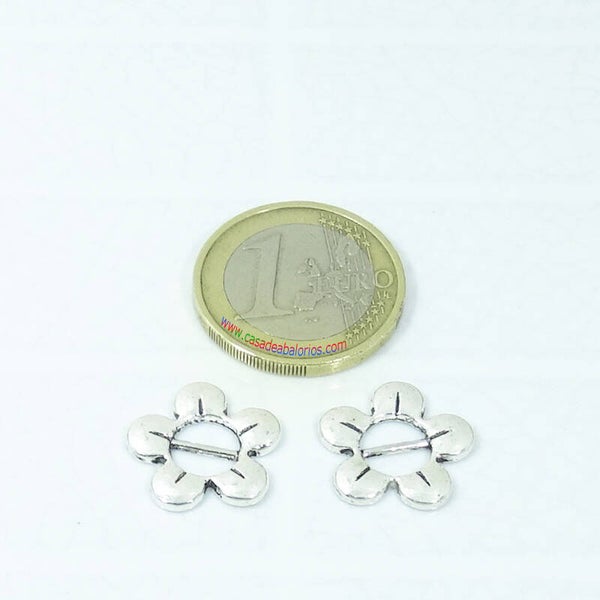 12 Hebillas Flores 16mm T40