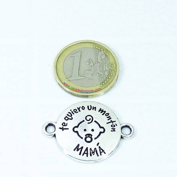 3 Chapas Para Pulsera Mama 31x23mm T451H