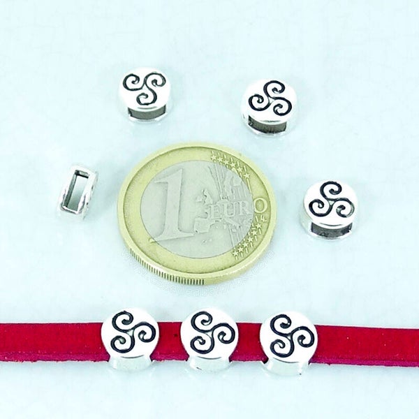 15 Hebillas Para Cordon 9x5mm T480C