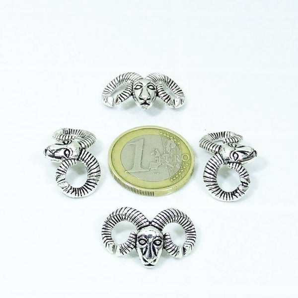 4 Colgantes Carnero 24x14mm T589C
