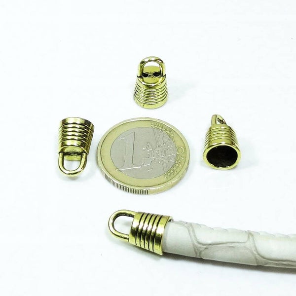 12 Terminales Dorados 4x10mm T576C
