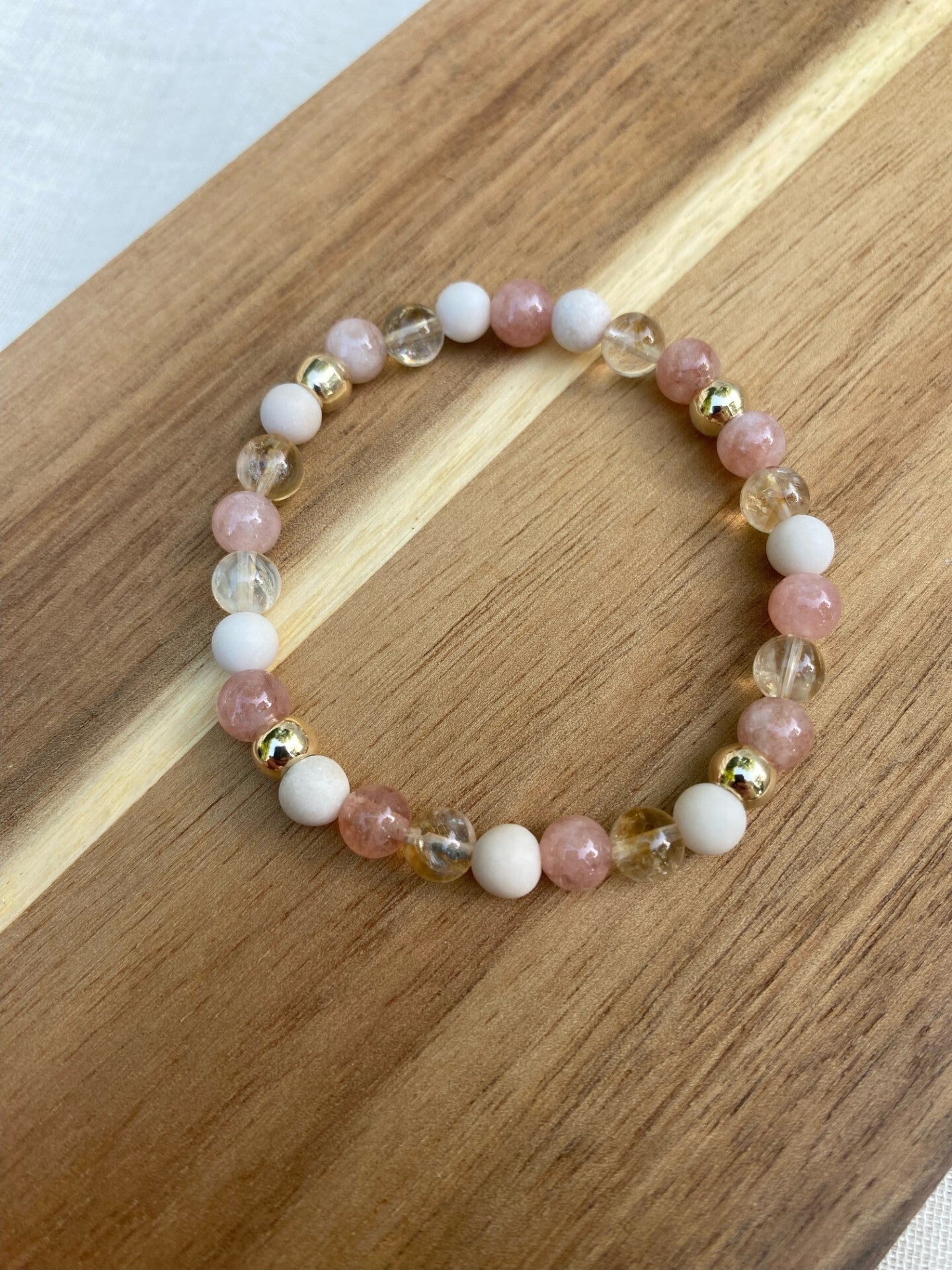 Pink Pastels Gold Bracelet
