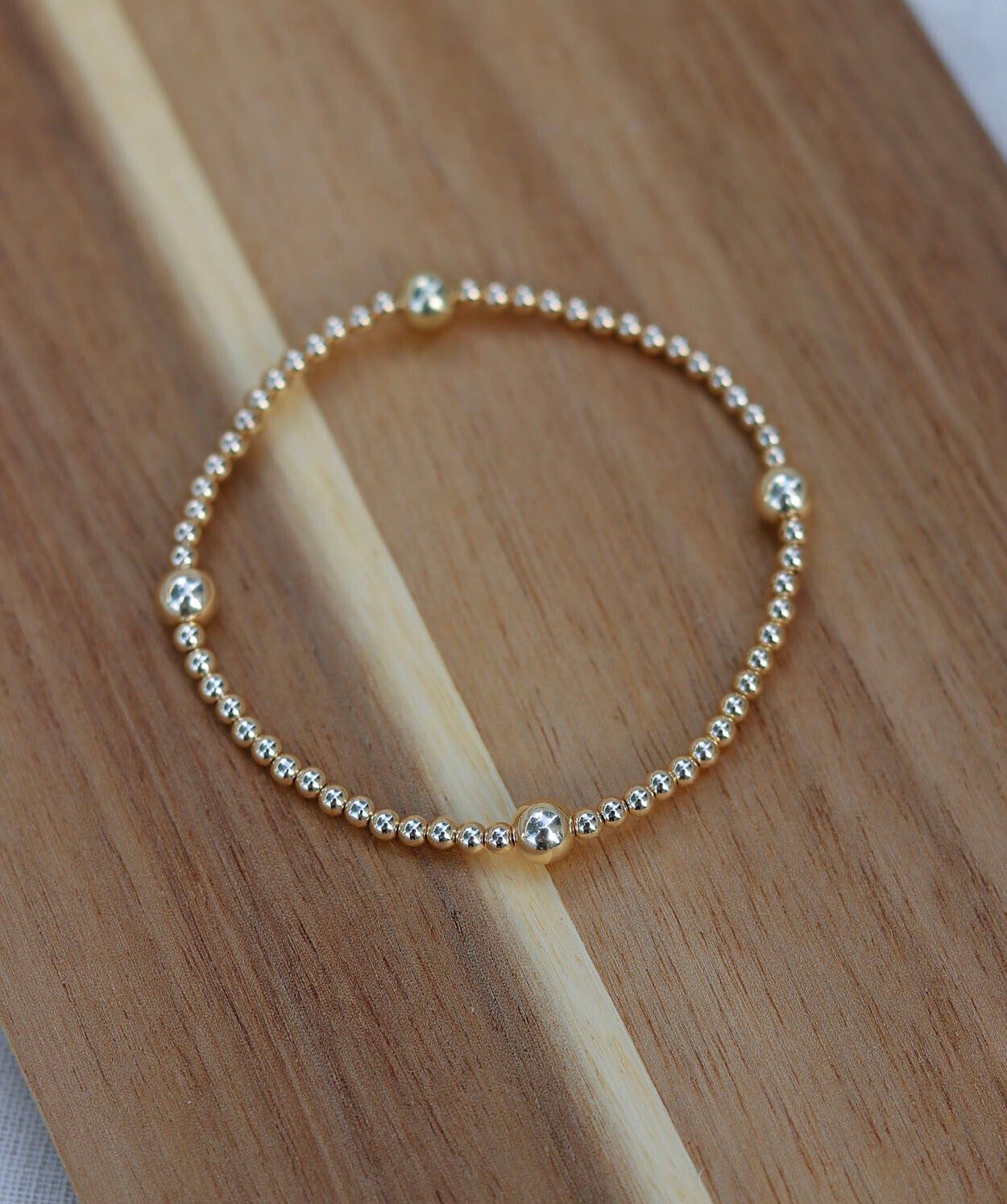 14k Gold Filled 6mm-4mm Bracelet