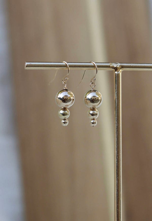 14k Gold Bubble Earrings
