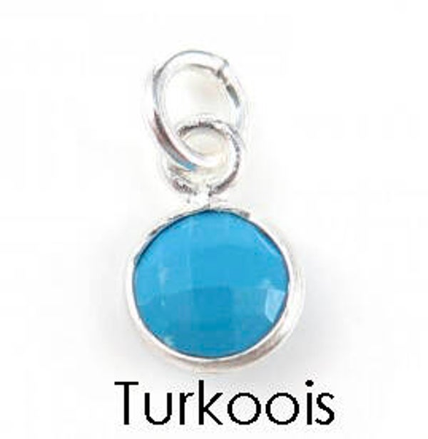 Silver Turquoise Charm