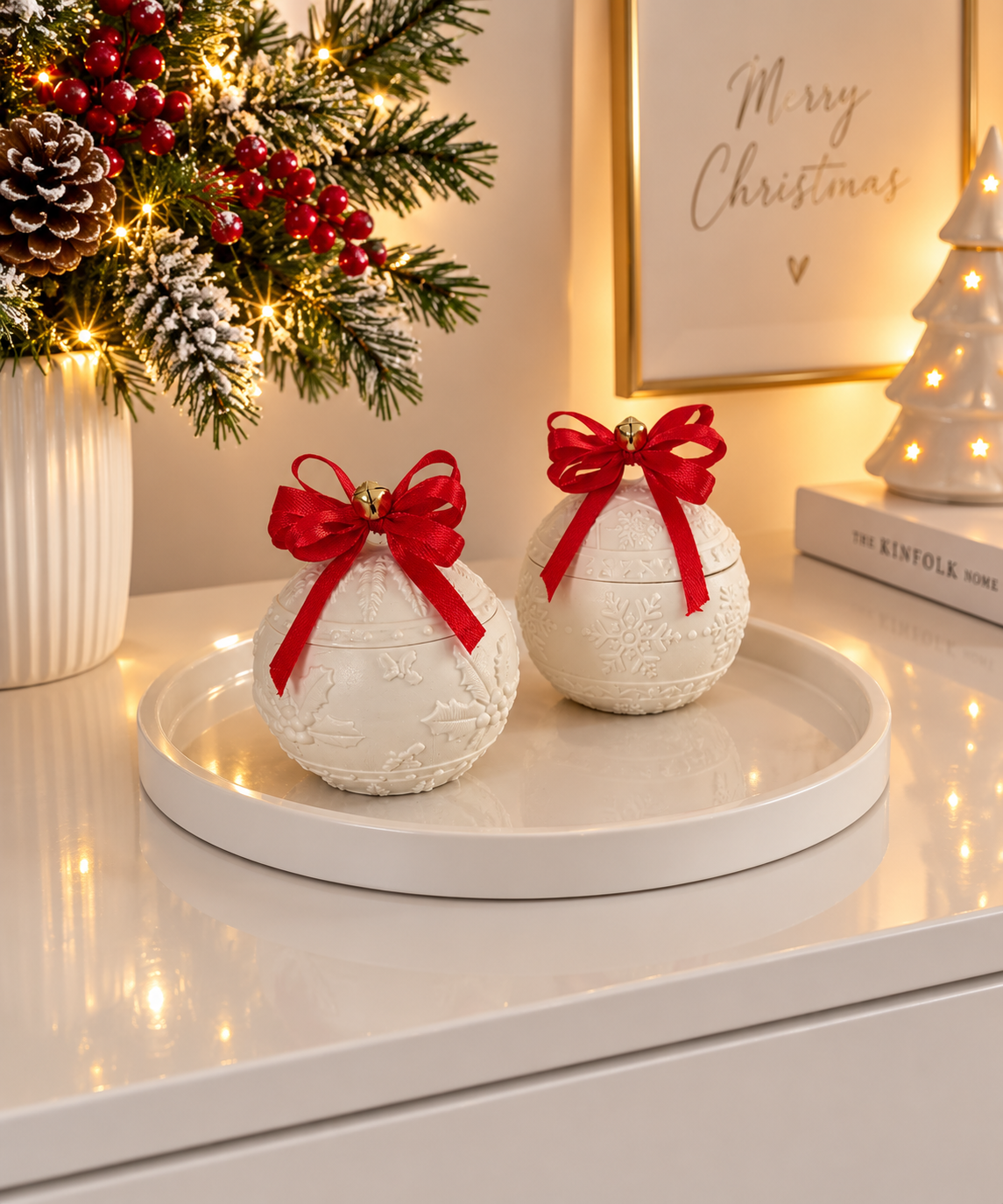 CANDELA BOTANICA PALLINA DI NATALE