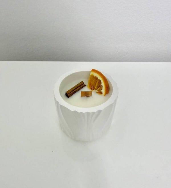 CANDELE BOTANICHE IN CONTENITORE CERAMICO