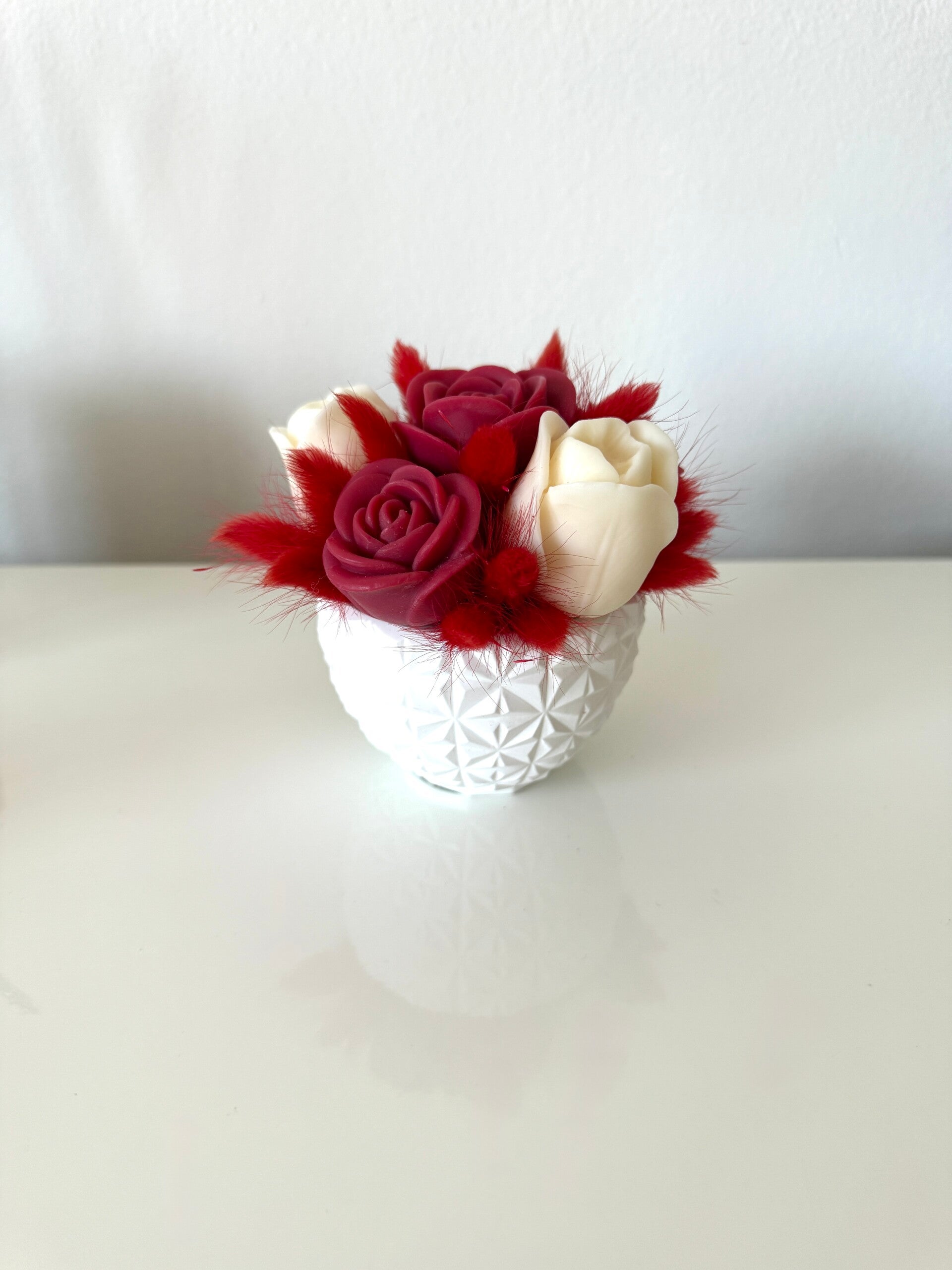 BOUQUET DI CANDELE PROFUMATE - VASO TRIANGOLI