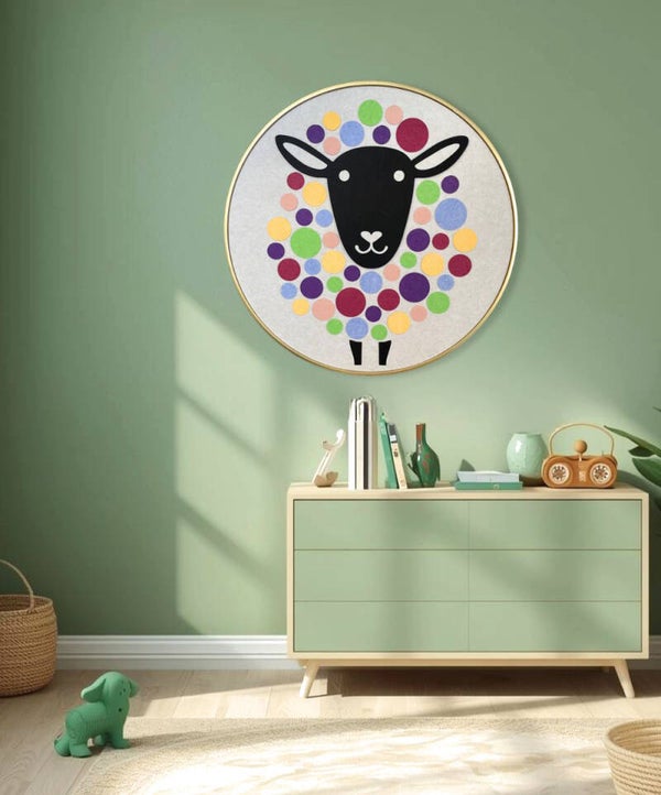 Schaap - Akoestisch schilderij 82Ø