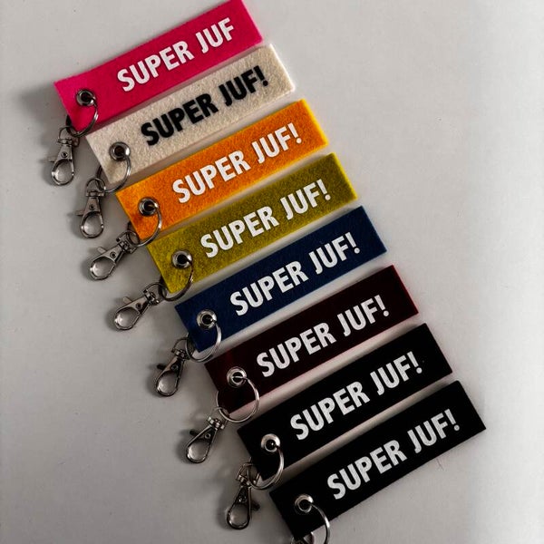 Sleutelhanger SUPER JUF!