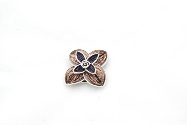 broche zilver-roze paars new