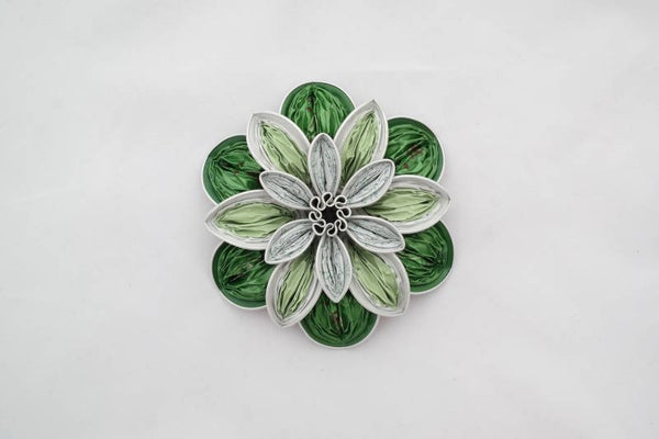 6 sterbloem licht groen