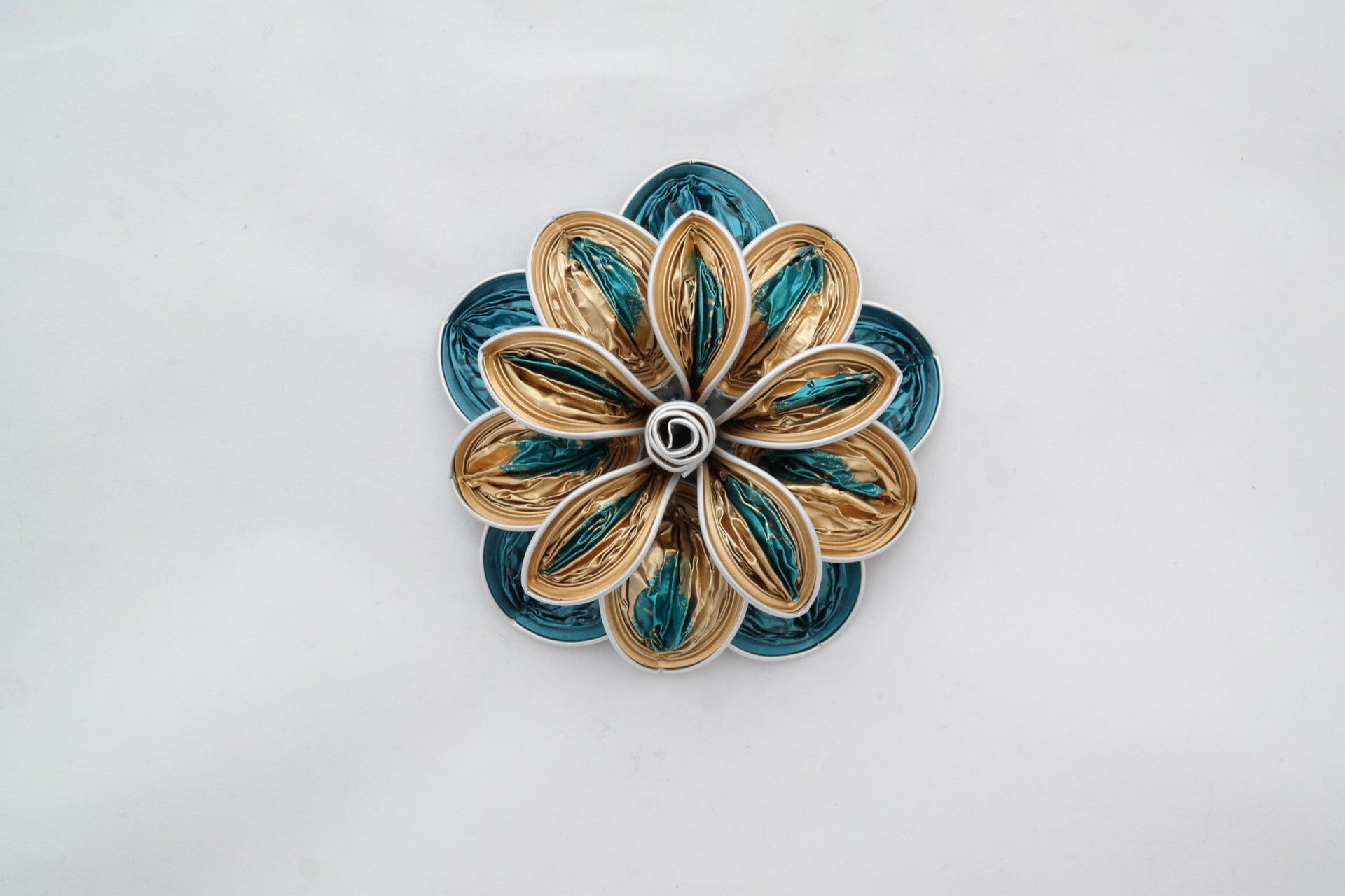 5 sterbloem groen-goud