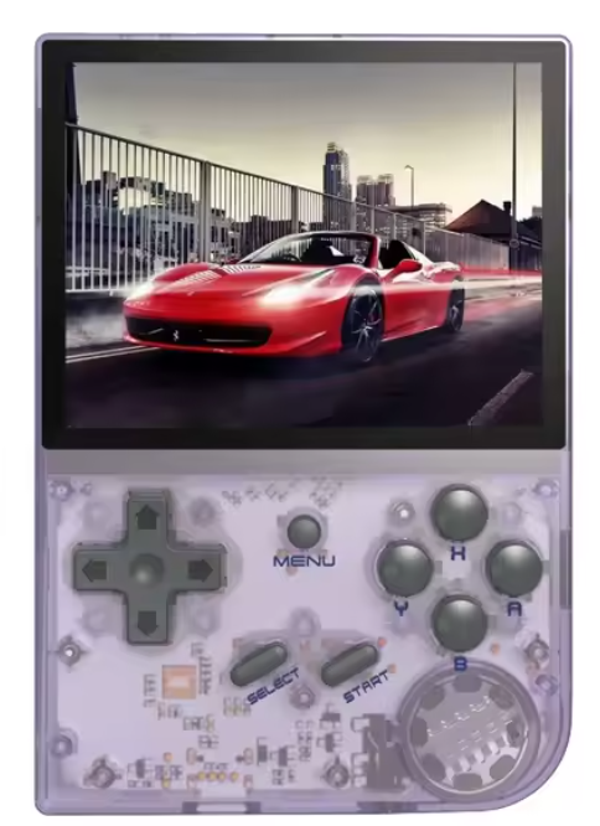 ANBERNIC RG35XX Plus – Retro Game Handheld (Purple & Black)