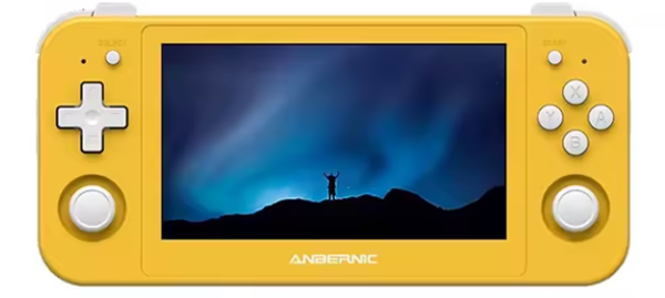 ANBERNIC RG505 GEEL – OLED Android 12 Handheld | 128GB + Games