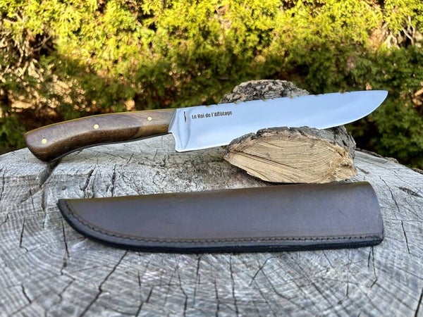 Couteau Picanheira 8" – Montage sur soie (Imbuia)