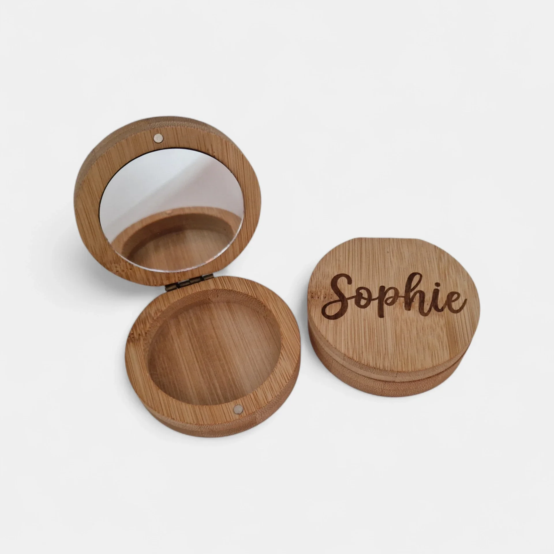 Gepersonaliseerd zakspiegeltje met naam