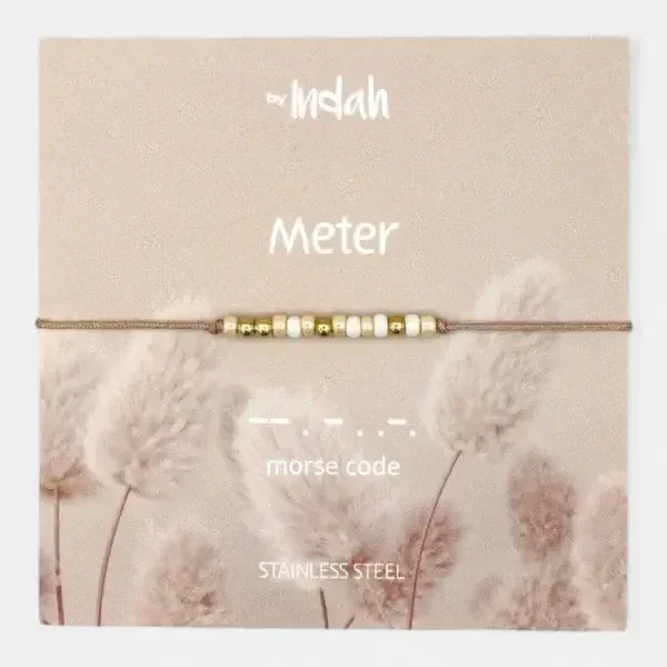 Meter armband morse code