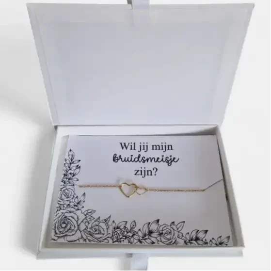 Bruidsmeisje vragen cadeau – armband in doosje
