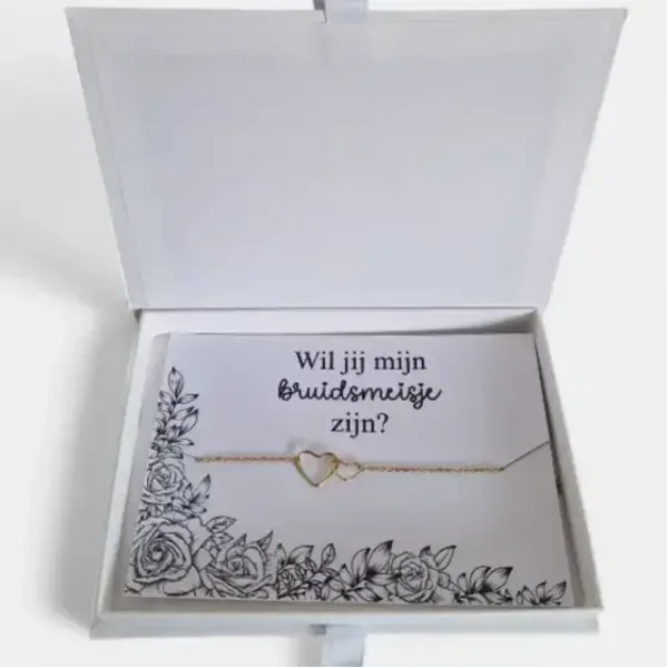 Bruidsmeisje vragen cadeau – armband in doosje
