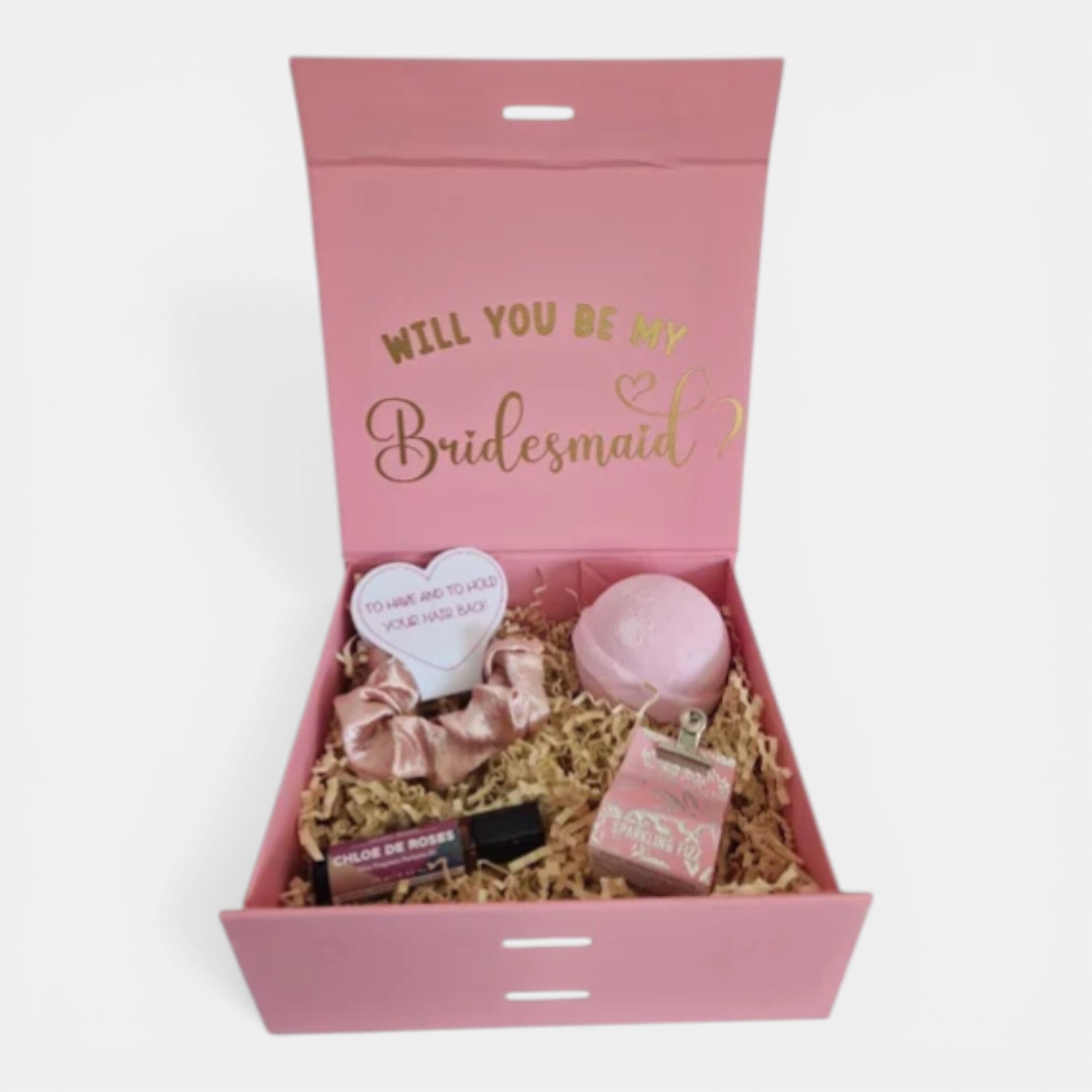 Bruidsmeisje aanzoek box, luxe gepersonaliseerde giftbox