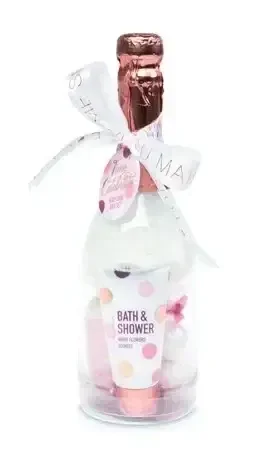 Champagnefles giftset – luxe badverzorging & verwenmoment
