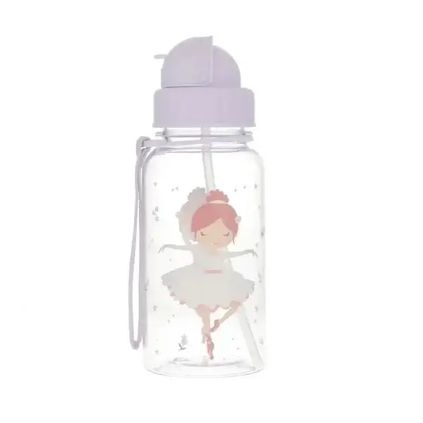 Drinkfles met rietje ballerina