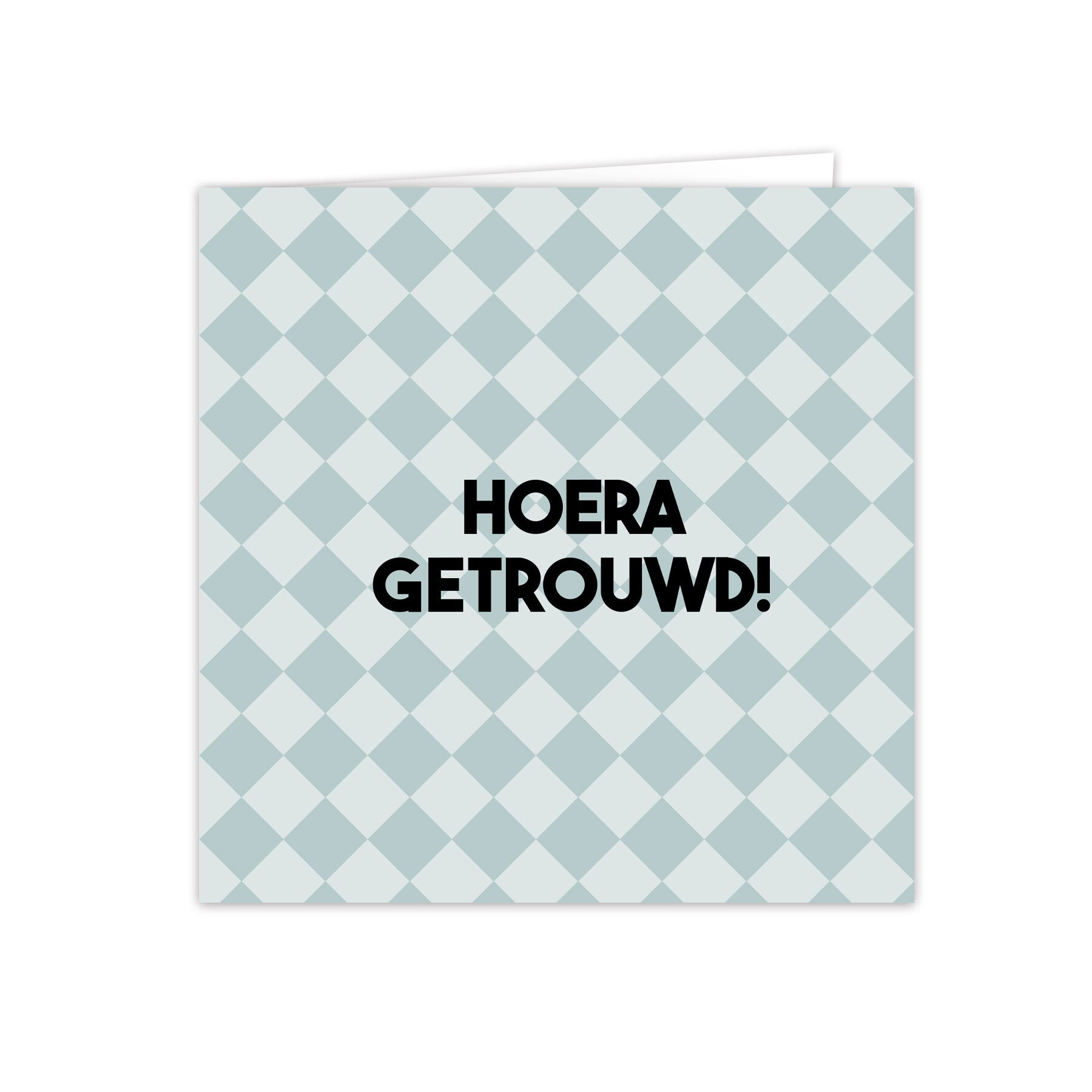 Kaart “Hoera Getrouwd!” – Felicitatiekaart huwelijk