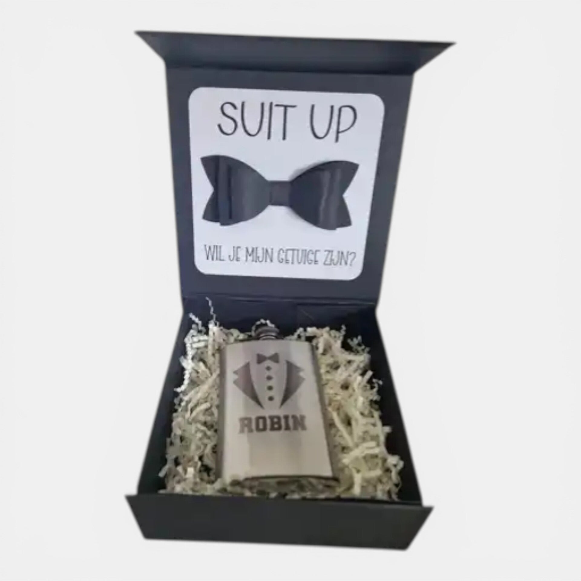 Getuige vragen man – origineel gepersonaliseerd cadeau